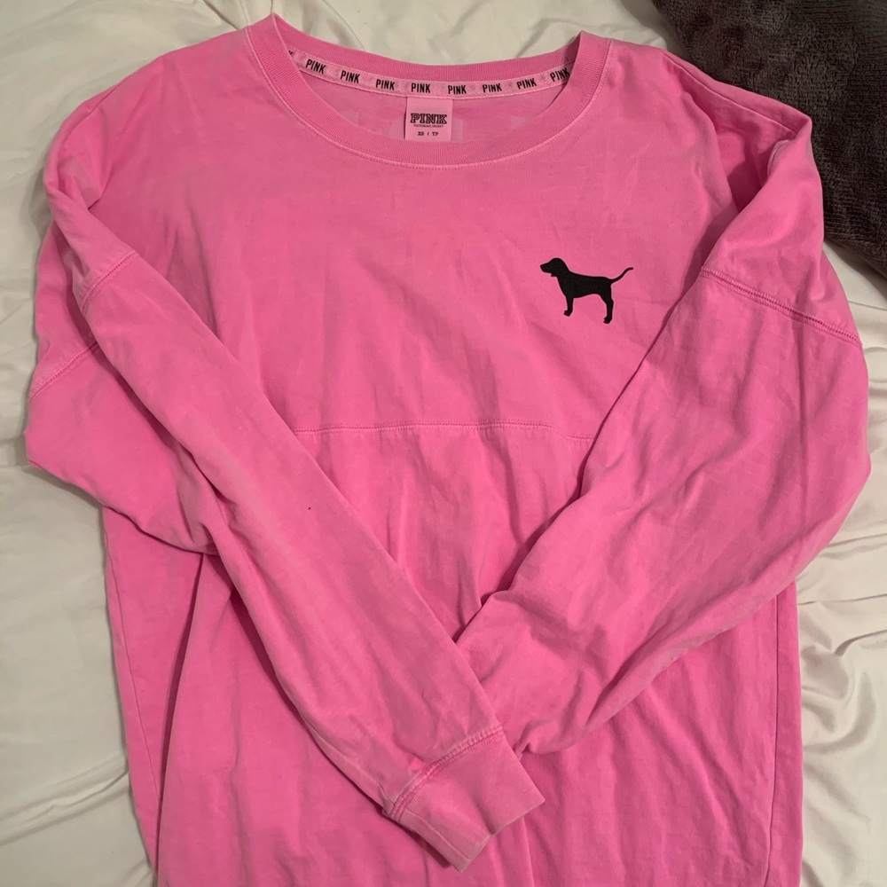 PINK Neon Pink Pullover